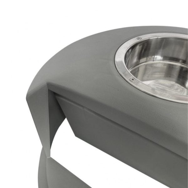 TAPA CENICERO CONTENEDOR CIRCULAR 120 LITROS GRIS