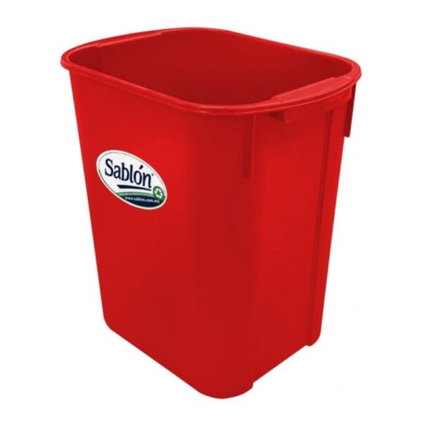 CESTO RECTANGULAR 20L ROJO