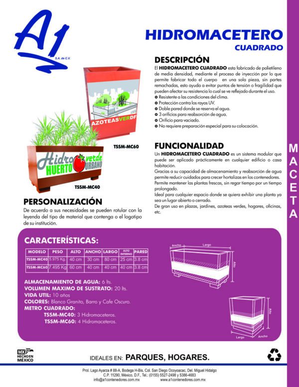 Maceta TSSM-MC40