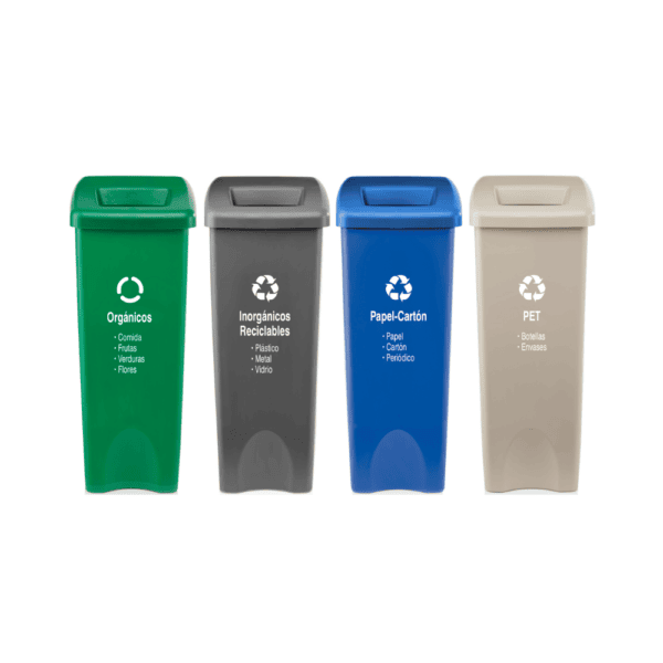 Papelera Estrabins tapa cuadrada 53L