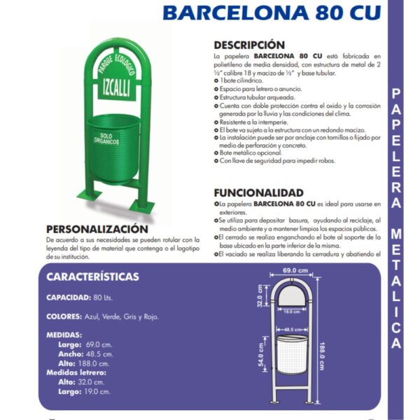 Papelera BARCELONA ARCO